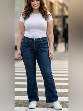 LEVIS Type 1 Dark Blue tough boot Bootcut Jeans size 16M